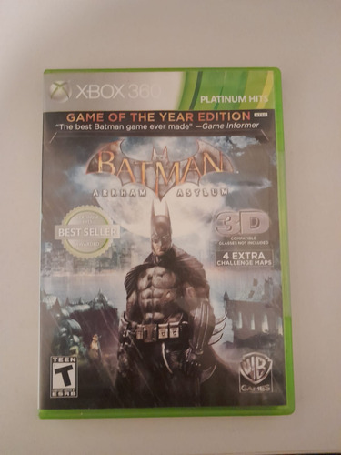 Juego Batman Arkham Asylum Goty Xbox 360