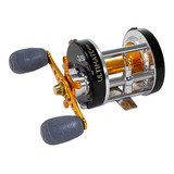 Reel Rotativo Spinit Ultimate 6500 Derecho Pesca 6 Rulemanes Color Negro/dorado