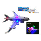 Avión Juguete Con Luces Sonido Movimiento Niños Bebe 8620  