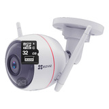 C3wn Camara Ezviz Bala Blanca 2mpx Exterior Con Microsd 32gb