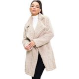 Sobretudo Casado Pelo Sherpa Teddy Feminino Elegante Feminin