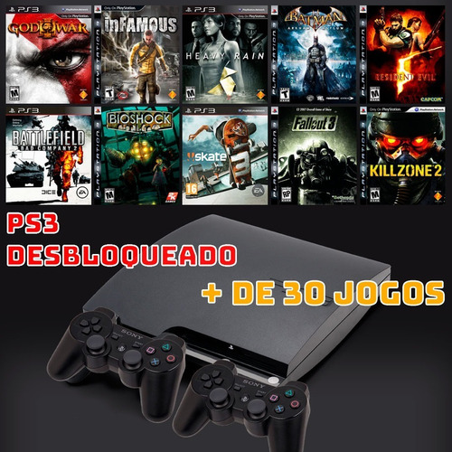 Playstation 3 + + Desbloq + Controle + Suporte + Garantia