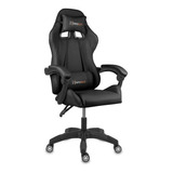 Silla Gamer Ergonomica Nenotech Max Nt-029 Reclinable Color Negro Material Del Tapizado Cuero Sintético