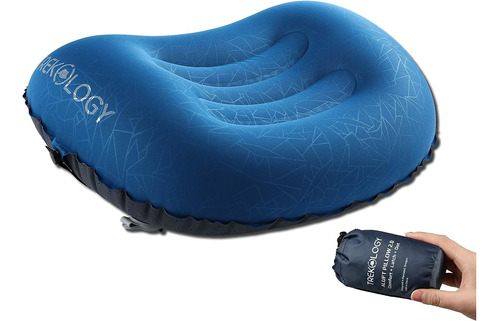 Almohada Inflable Ultraligera Trekology Para Acampar Y Viaja