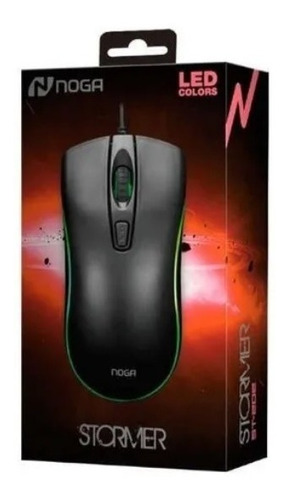 Mouse Gamer Pc Usb Retroiluminado Led Multicolor Noga St 202