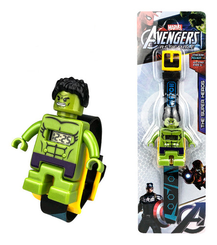 Reloj Niños Digital Infantil Hulk Hombre Increible Avengers
