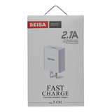 Cargador 220v A Usb 2.1a Carga Rapida Color Blanco