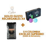 Capsula Dolce Gusto Recargable X4 Kit + 1/4 Colombia Excelso