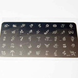 Placa Stamping Rectangular Decoracion Uñas Nail Art. Faguer