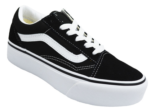 Tenis Vans Old Skool Platform Vn0a3tl36bt Black/true White 