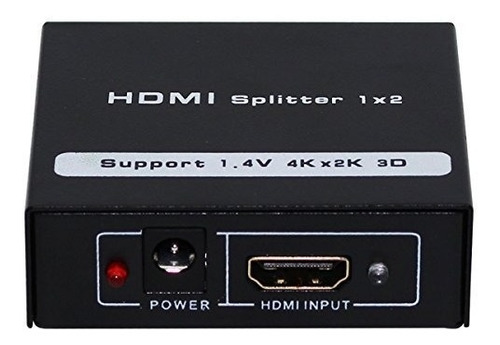 Hdmi Splitter 1x2 Split Full Hd 1.4 Una Entrada Hdmi A 2 Hdm