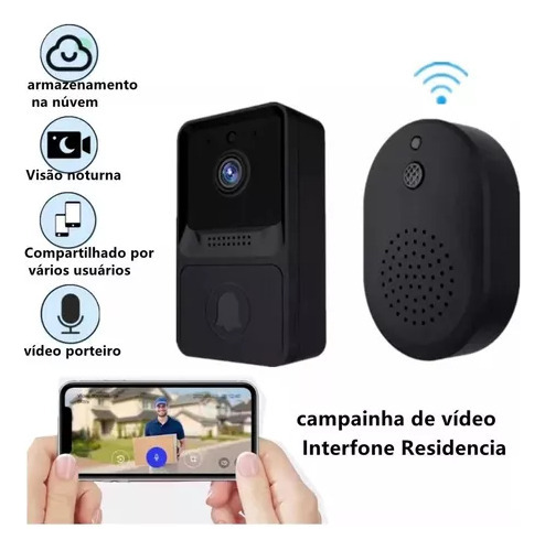 Cámara De Vídeo Inalámbrica Residencial Wifi Interfone