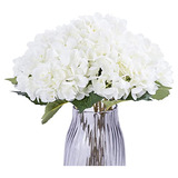 Flores Artificiales Hydrangea Blancas Para Centro De Mesa
