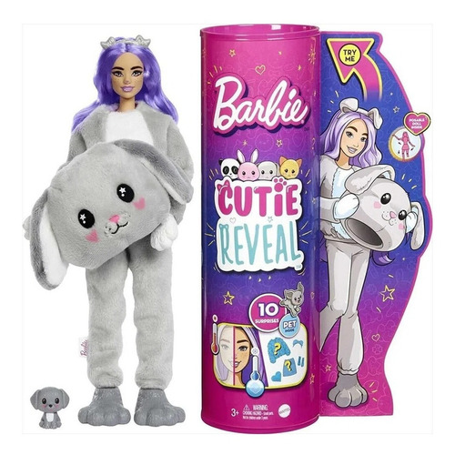 Muñeca Barbie Cutie Reveal Animales Sorpresas Mattel- Lanús