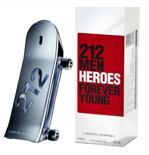 Perfume 212 Men Heroes Forever Young C. Herrera X 90 Ml Orig