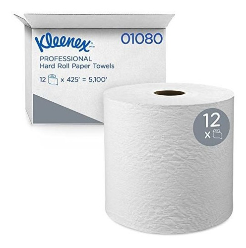 Toalla De Papel Kleenex De Rollo Duro Con Máxima Absorción.