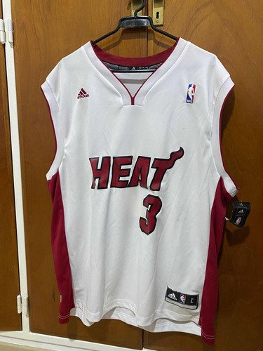 Camiseta Miami Heat Nba Original Wade #3