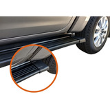 Estribos De Aluminio Negros Amarok Hilux Ranger S10 Frontier