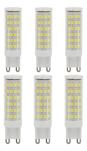 Kit 6 Lâmpadas Led G9 Halopim 12w Bivolt 110v E 220v Lustres