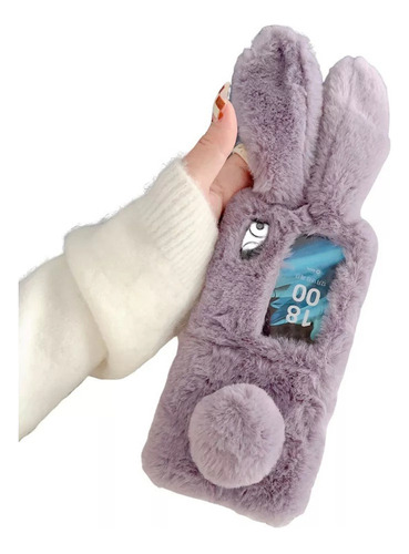 Para Oppo Find N2 Flip Funda De Conejito De Peluche