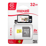 Memoria Micro Sd 32 Gb Clase 10 Maxell Tablet Celular Audio