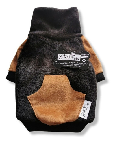 Saco Para Perro Gato Invierno Cuello Alto Talla S 