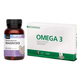 Kit Magnesio Natier X50 U + Omega 3  Aceite De Pescado X60 U