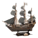Quebra-cabeça De Diorama Do Modelo Do Navio Caribbean Black
