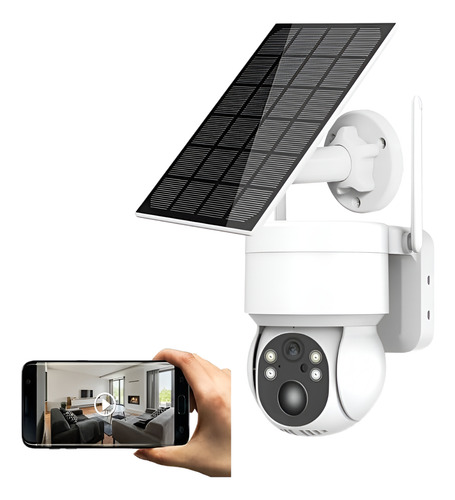 Camara 360 De Seguridad Ptz Ip66 Exteriores Con Panel Solar