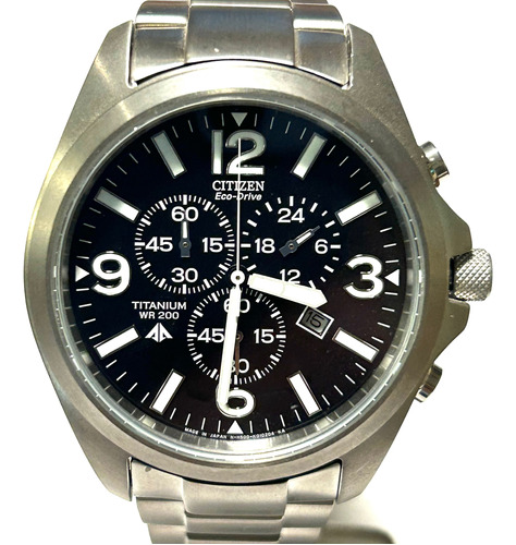 ,reloj Citizen Eco Drive Cronógrafo De Titanium 200mts.sumer
