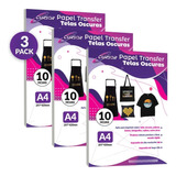 Papel Transfer Premium Telas Oscuras 30hojas Envio Inc.   