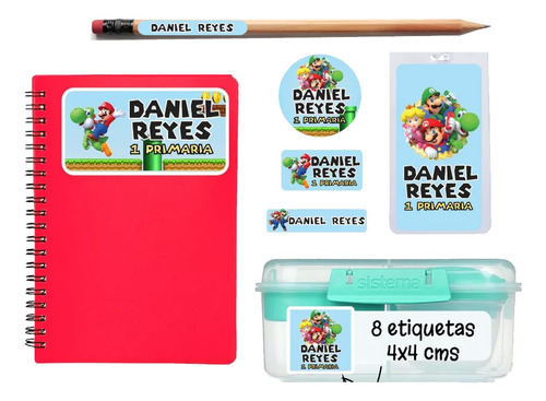 Etiquetas Escolares Lavables Personalizadas