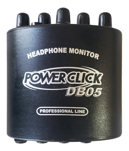 Amplificador Fone Ouvido Power Click Db 05 Com Fonte