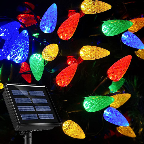 Hugsvik 39 Pies 100 Luces Led Solares C6 De Navidad Al Aire.