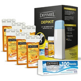 Kit Depilacion Depimiel Depikit+ 6 Cera Roll On+ 100 Bandas 