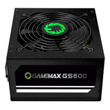 Fonte Gamer Gamemax Gs600 600w Box 80 Plus White Pfc Ativo