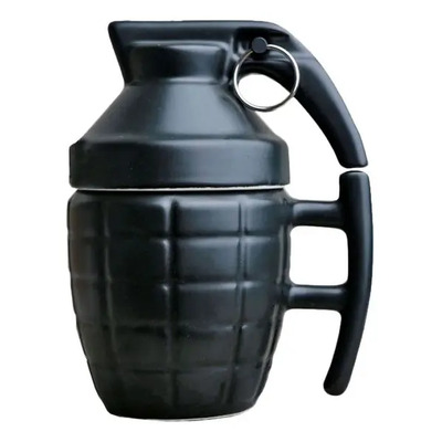 Taza De Cerámica Con Forma De Granada Color Negro | MercadoLibre
