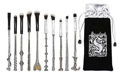 Brochas De Maquillaje - 10 Pcs Potter Makeup Brushes Kit Gif