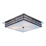 Luminária De Teto Plafon Sobrepor London Cristal 40 Cm E27