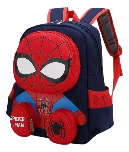 Mochila Spider Man 3d Escolar Primaria 1