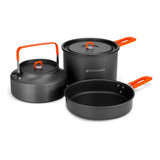 Odoland Camping Cookware Mess Kit, Camping Cooking Pot Fr...