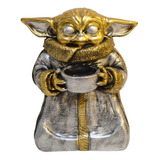 Grogu Yoda Escultura Moderna Decoracion Ceramica Interior