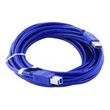 Cable Usb A-b De 5 Metros Para Impresora Velocidad 3.0