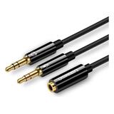 Cable De Audio Splitter H/2m Estereo Jack 3.5mm/2plug 3.5mm 