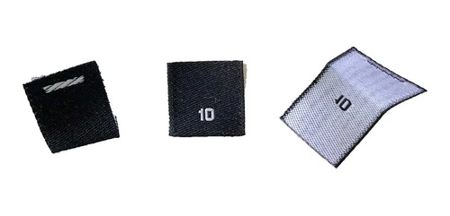 1000 Etiquetas Bordada Par Ropa Pantalon Talla Numero Tejida