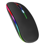 Mouse Inalámbrico Recargable Rgb 2.4ghz + Bt 2 Dispositivos