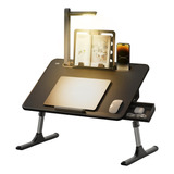 Saiji - Mesa Para Laptop Con Luz De Escritorio Led, Soporte