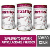 Suplemento Ultraflex Articulaciones Y Huesos 300g X 3 Unid.