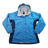 Chaqueta Impermeable The North Face Hyvent Woman, Color Celeste, Talla Xl 