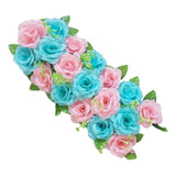 Nohle Rose Flower Panel Road Citated Flowers Azul Y Rosa